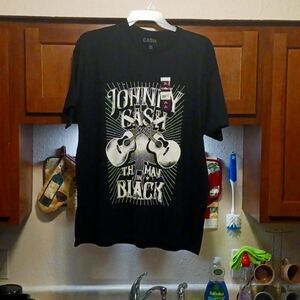 Johnny Cash the man in Black T-shirt
